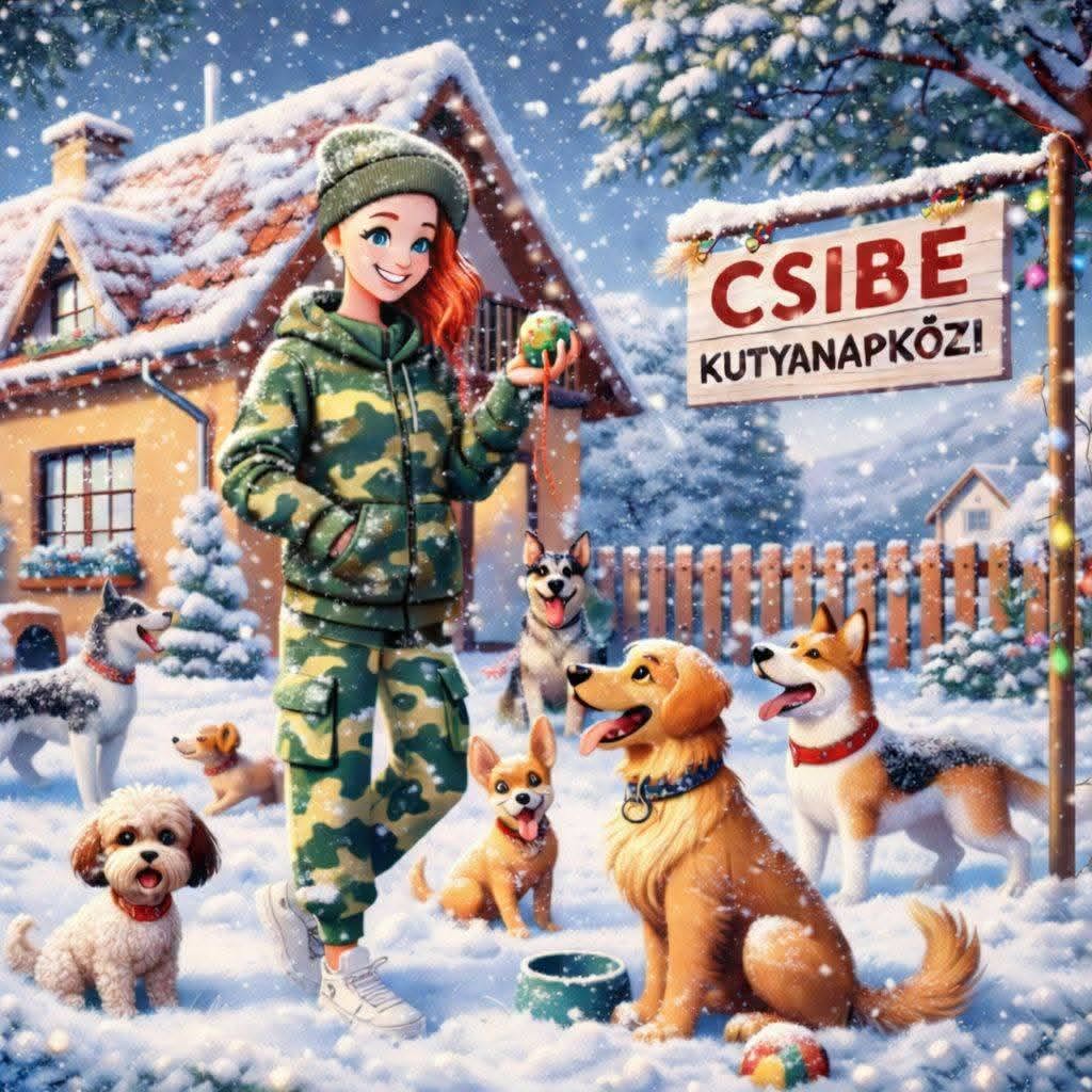 Csibe Kutyanapközi illusztráció
